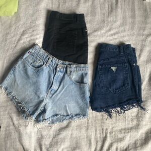 Vintage denim shorts bundle